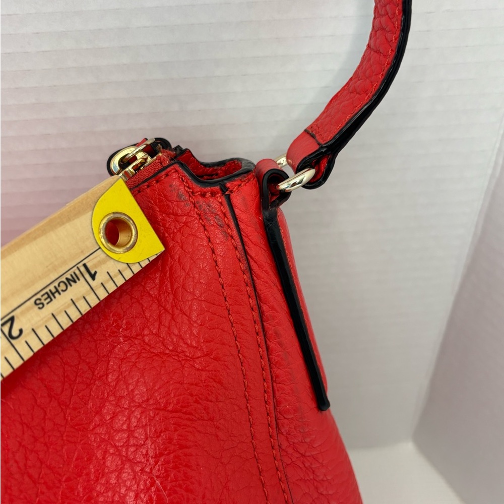 kate spade Bright Red Leather Tassel Hobo Shoulder Bag - Picture 11 of 13
